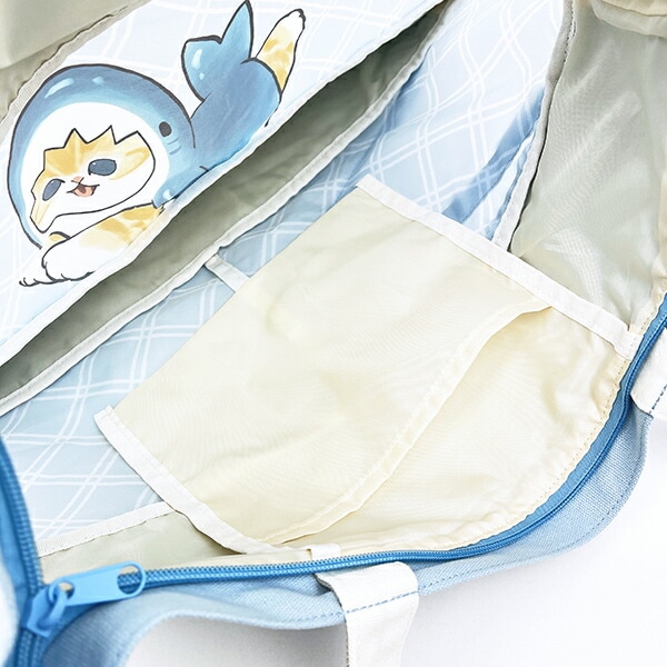 モフサンド のびるトートバッグ(L) ブルー