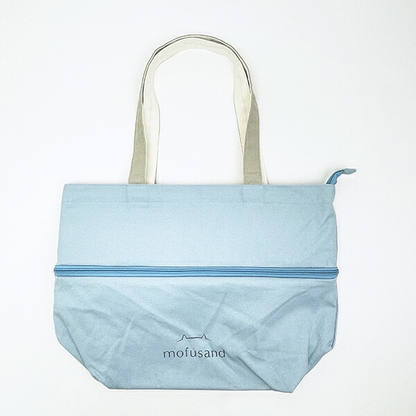 モフサンド のびるトートバッグ(L) ブルー