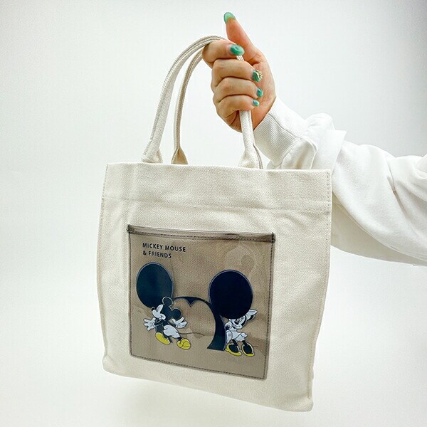 ディズニー ミッキー&ミニー トートバッグ ブラック CATCH ME シリーズ Disney