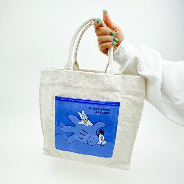 ディズニー ミッキー&デイジー トートバッグ ブルー CATCH ME シリーズ Disney