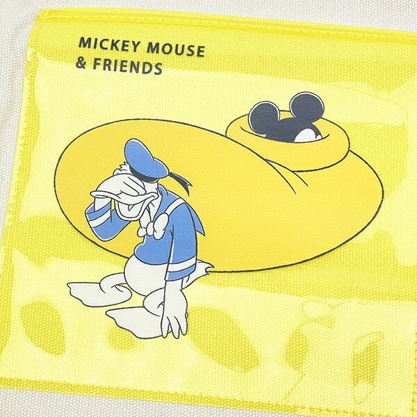 ディズニー ミッキー＆ドナルド トートバッグ イエロー Disney