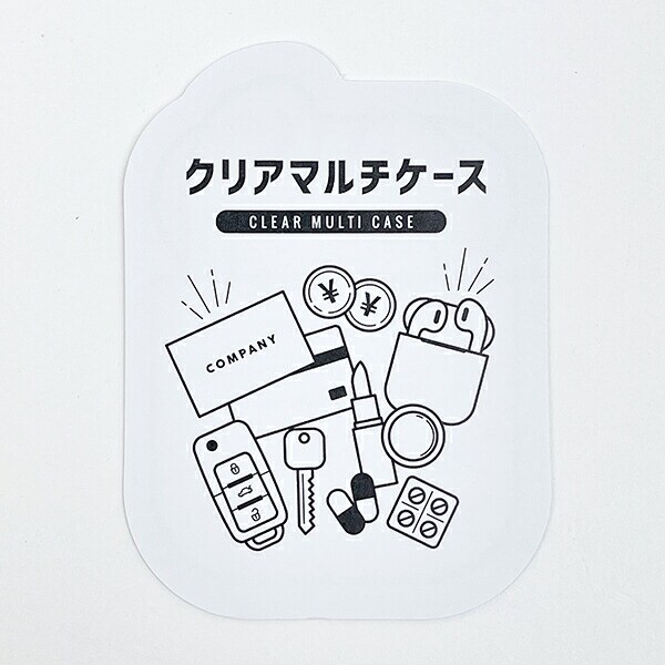 mikko illustrations ミッコ ムース クリアマルチケースS ポーチ