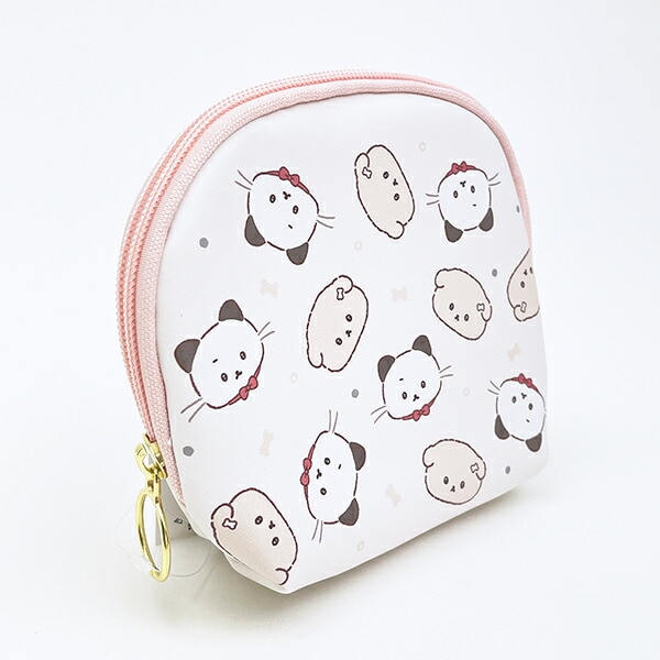 いしよわちゃん シェル型ポーチ フェイス ちらし ピンク