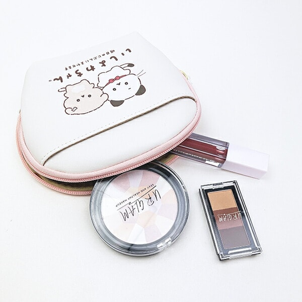 いしよわちゃん シェル型ポーチ フェイス ちらし ピンク