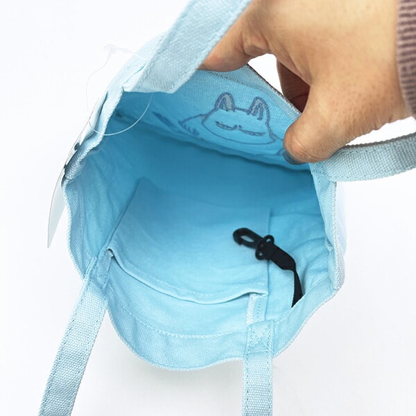 ムーミン 刺繍ミニトート バッグ ブルー MOOMIN