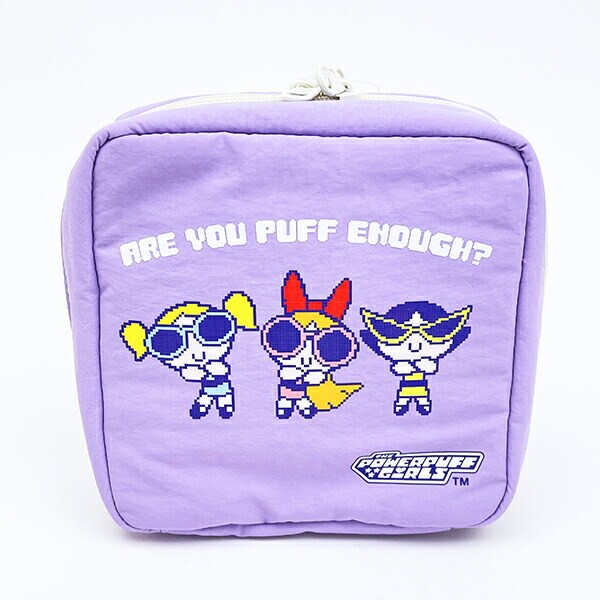 パワーパフガールズ ピクセルアート たっぷりトラベルポーチ パワパフ