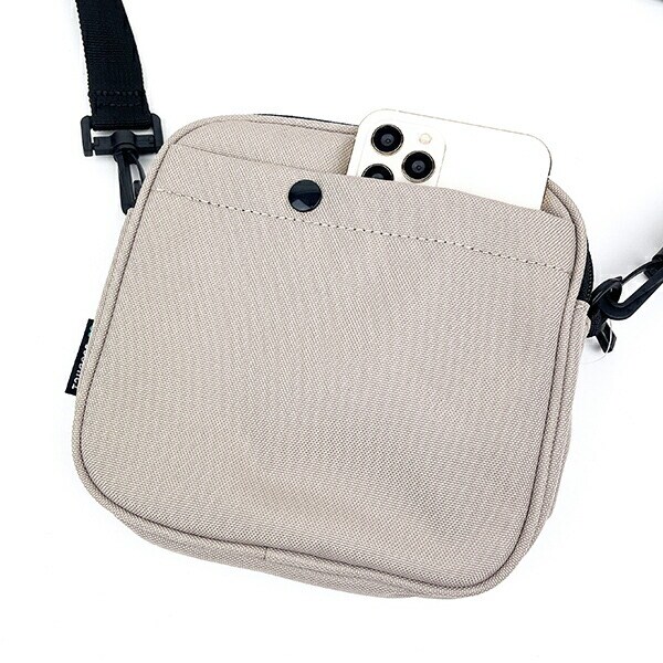 リラックマ スクエアショルダー RE-PET ベージュ Drawing ポーチ 小物入れ 化粧品入れ