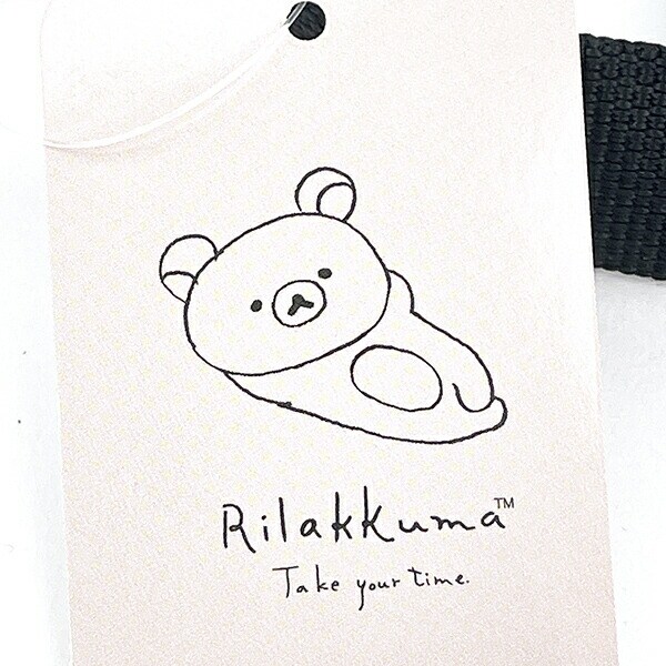 リラックマ スクエアショルダー RE-PET ベージュ Drawing ポーチ 小物入れ 化粧品入れ