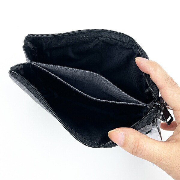 リラックマ 3ポケットポーチ3 RE-PET チャコールグレイ Drawing ポーチ 小物入れ 化粧品入れ