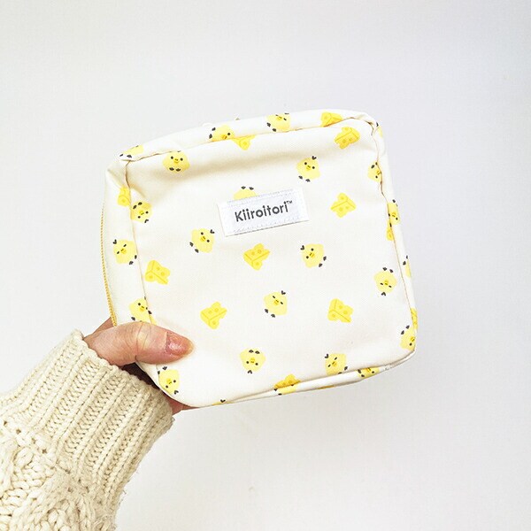 リラックマ キイロイトリ フェイス 縦型コスメポーチ ベーシック