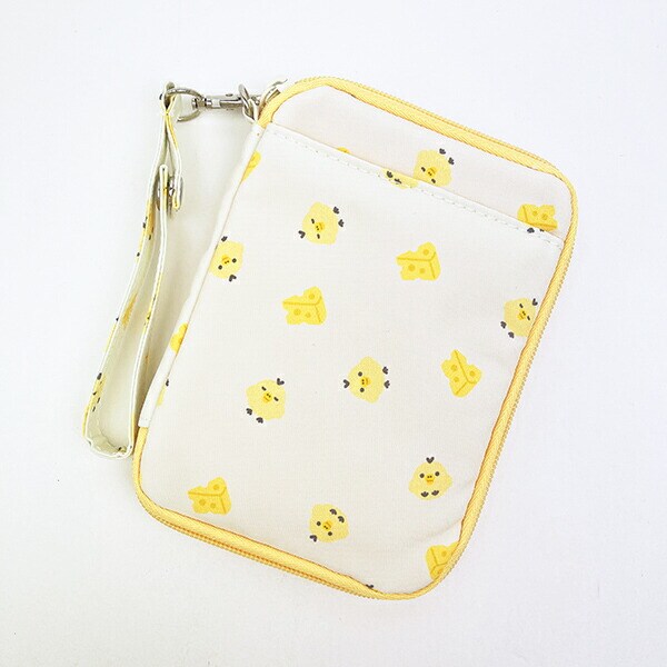 リラックマ ベーシック キイロイトリ フェイス パスポートポーチ