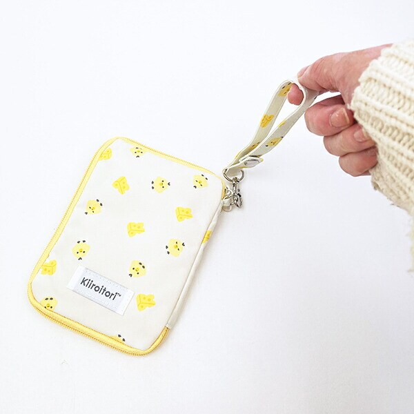 リラックマ ベーシック キイロイトリ フェイス パスポートポーチ