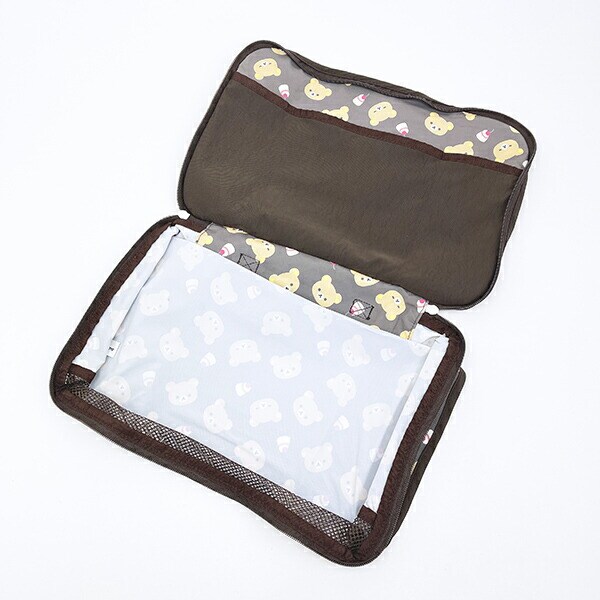 リラックマ 収納メッシュポーチ リラックマフェイス ベーシックリラックマシリーズ