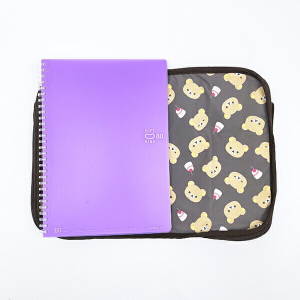 リラックマ 収納メッシュポーチ リラックマフェイス ベーシックリラックマシリーズ