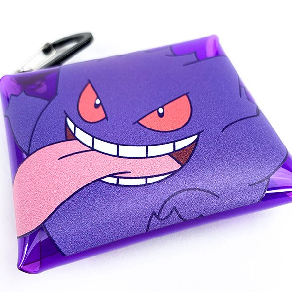 ポケットモンスター ゲンガー クリアマルチケースss ゲンガー ポケモン マルチケース ケース ポーチ コインケース 紫 ss  (mcor)