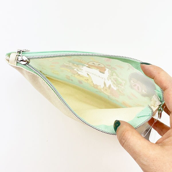 ポケットモンスター フラットポーチ チラシ フラワー ポケモン グリーン