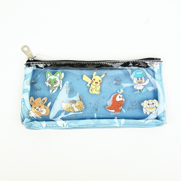 ポケットモンスター スリムポーチ ブルー フラワー ポケモン ペンポーチ 筆箱