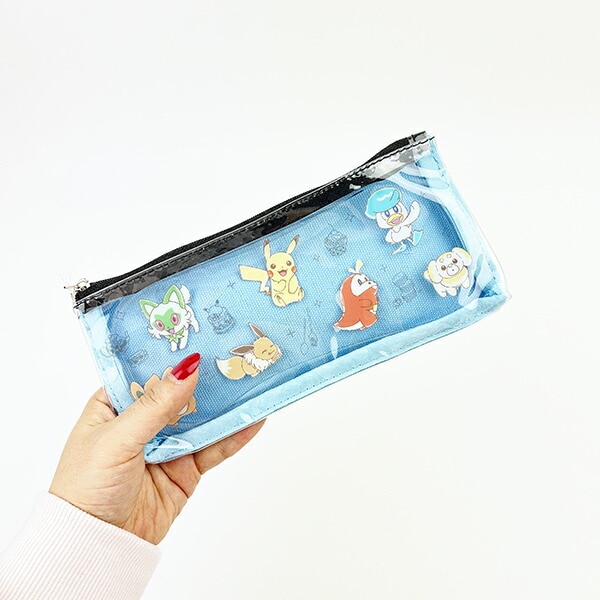 ポケットモンスター スリムポーチ ブルー フラワー ポケモン ペンポーチ 筆箱