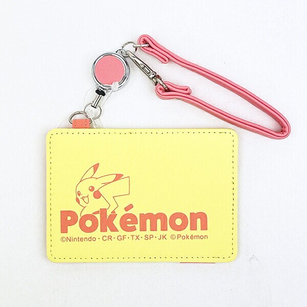 ポケットモンスター ピカチュウ カラーロゴ リール付きパスケース イエロー ポケモン