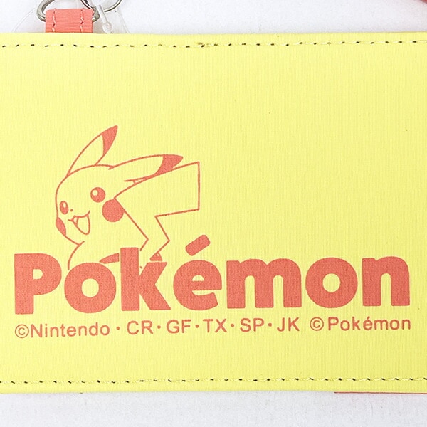 ポケットモンスター ピカチュウ カラーロゴ リール付きパスケース イエロー ポケモン