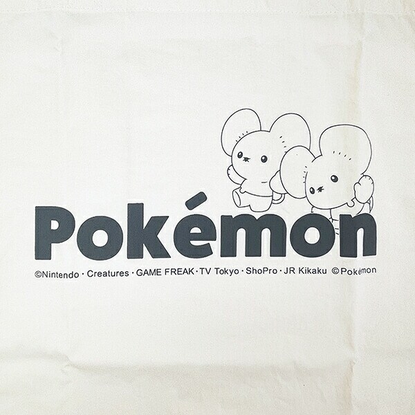 ポケットモンスター ワッカネズミ トートバッグ カラーロゴ ポケモン