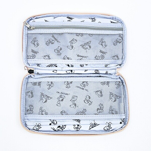 スヌーピー パスポートケース ベージュ トラベル SNOOPY