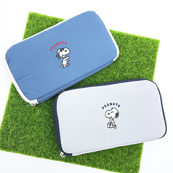 スヌーピー パスポートケース ネイビー トラベル SNOOPY