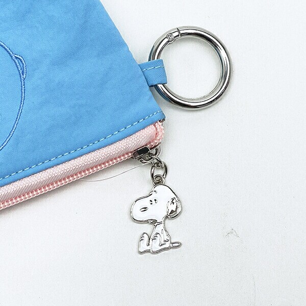 スヌーピー チャーリーブラウン カラーミニポーチ ライトブルー SNOOPY