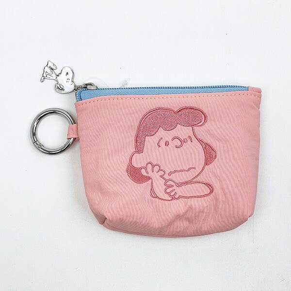 スヌーピー ルーシー カラーミニポーチ ピンク SNOOPY
