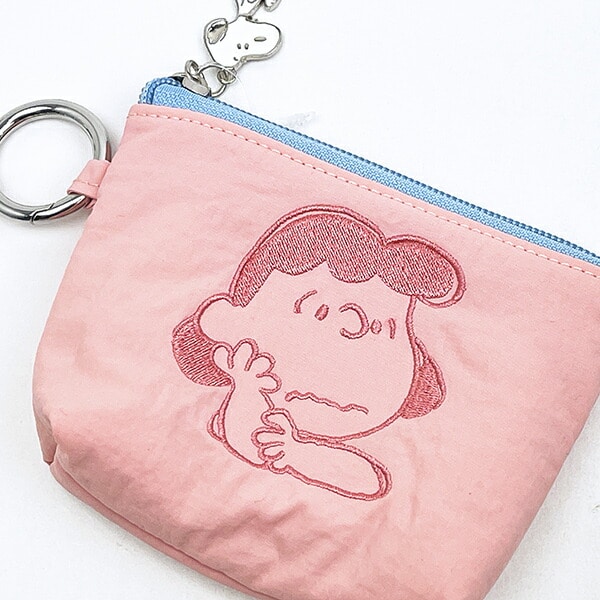 スヌーピー ルーシー カラーミニポーチ ピンク SNOOPY