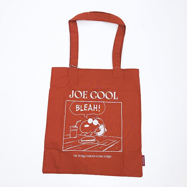 スヌーピー ジョー・クール ロゴカラートートバッグ ブラウン SNOOPY