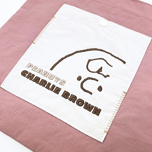 スヌーピー チャーリーブラウン お出かけトートバッグ ワッペン ランチ SNOOPY