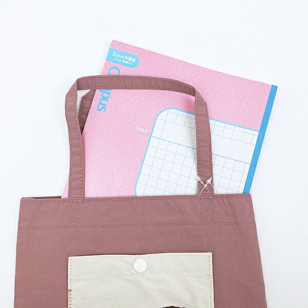 スヌーピー チャーリーブラウン お出かけトートバッグ ワッペン ランチ SNOOPY