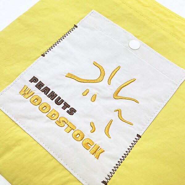 スヌーピー ウッドストック お出かけトートバッグ ワッペン ランチ SNOOPY