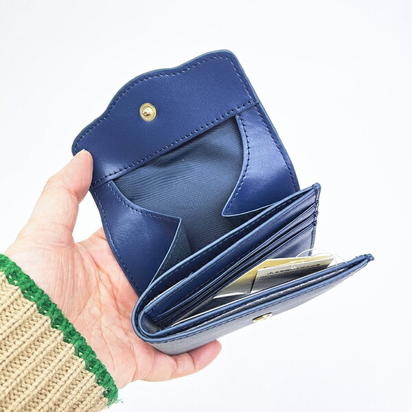 スヌーピー オラフ 折りたたみ二つ折り財布 ワンポイントエンボス SNOOPY