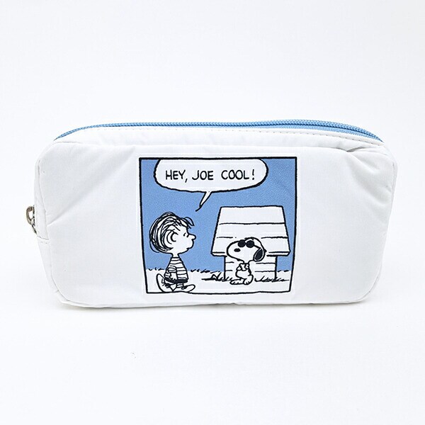 スヌーピー ポーチ (ブルー) コミック SNOOPY
