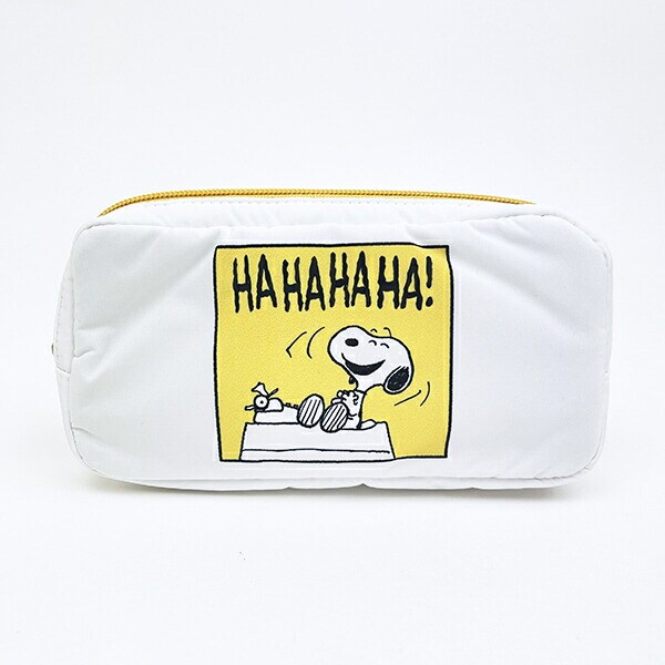 スヌーピー ポーチ (イエロー) コミック SNOOPY