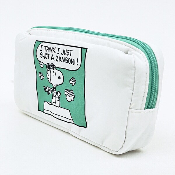 スヌーピー ポーチ (グリーン) コミック SNOOPY