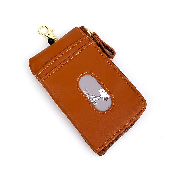 スヌーピー SNOOPY&Teddy Bear キーパスケース 鍵入れ 定期入れ ICカードケース