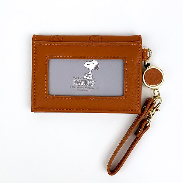 スヌーピー SNOOPY&Teddy Bear 二つ折りパスケース 定期入れ ICカード入れ