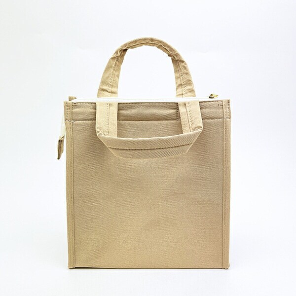 スヌーピー アップリケ ランチトートバッグ ベージュ SNOOPY