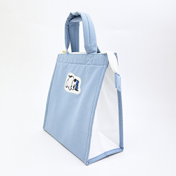 スヌーピー オラフ ランチトートバッグ ブルー アップリケ SNOOPY