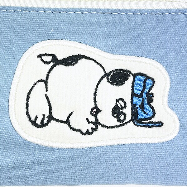 スヌーピー オラフ パスポーチ ブルー アップリケ 定期入れ SNOOPY