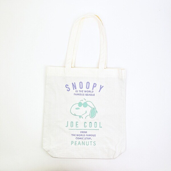 スヌーピー ジョー・クール 刺しゅうトートバッグ SNOOPY