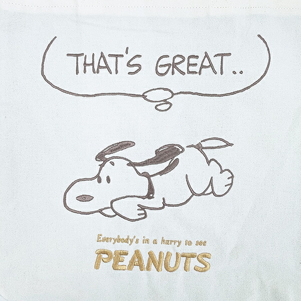 スヌーピー 刺しゅうトートバッグ GREAT SNOOPY