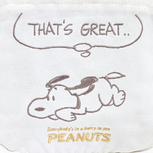 スヌーピー 刺しゅうミニトートバッグ SNOOPY