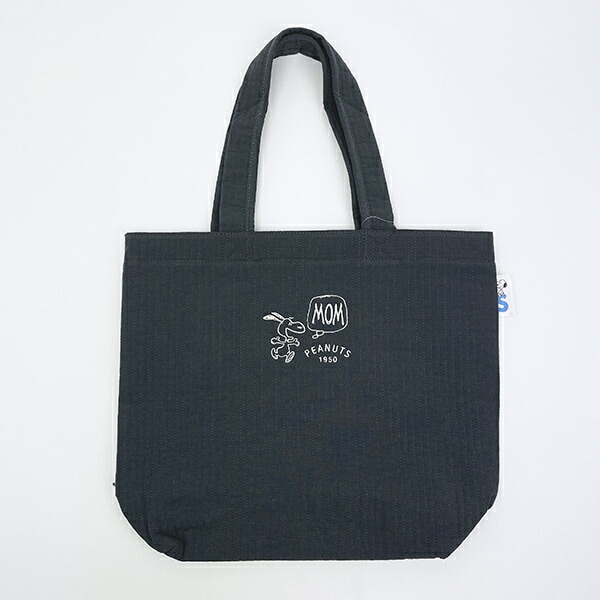 スヌーピー トートバッグ ブルーグレー SNOOPY