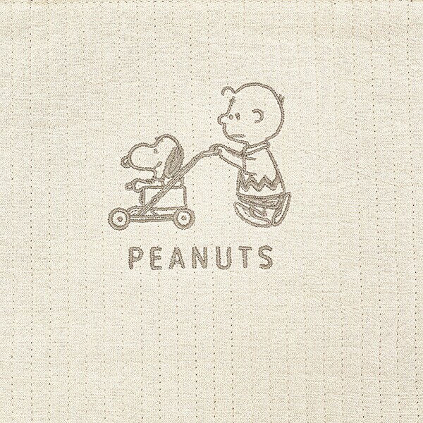 スヌーピー チャーリーブラウン トートバッグ ベージュ SNOOPY