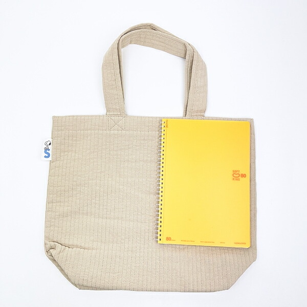 スヌーピー チャーリーブラウン トートバッグ ベージュ SNOOPY