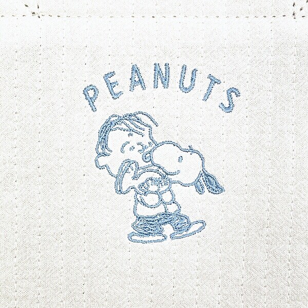 スヌーピー 抱っこ ミニレッスントートバッグ ホワイト ランチ SNOOPY